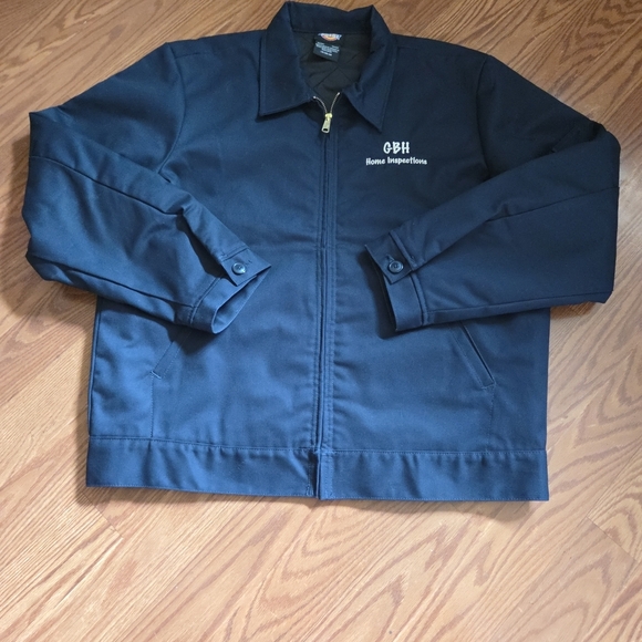 Dickies Eisenhower Men's Navy Blue Quilted Jacket Lg - Picture 1 of 8